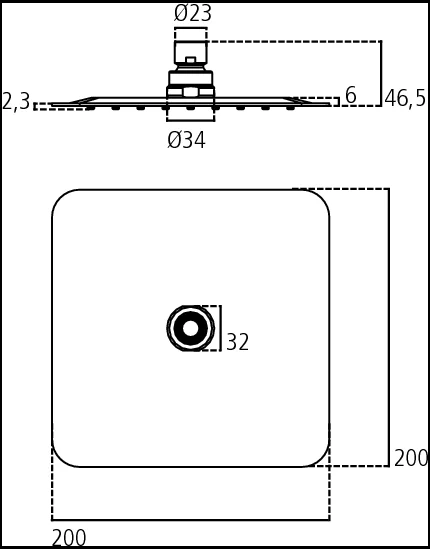 Душ верхний Ideal Standard Idealrain B0387MY хром