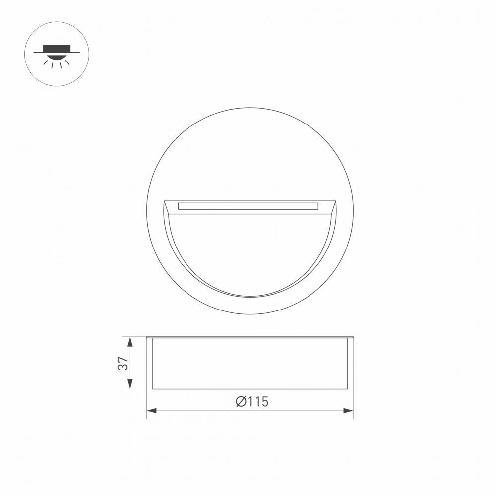 Уличный светодиодный светильник Arlight LTD-Trail-R115-4W Warm3000 029962