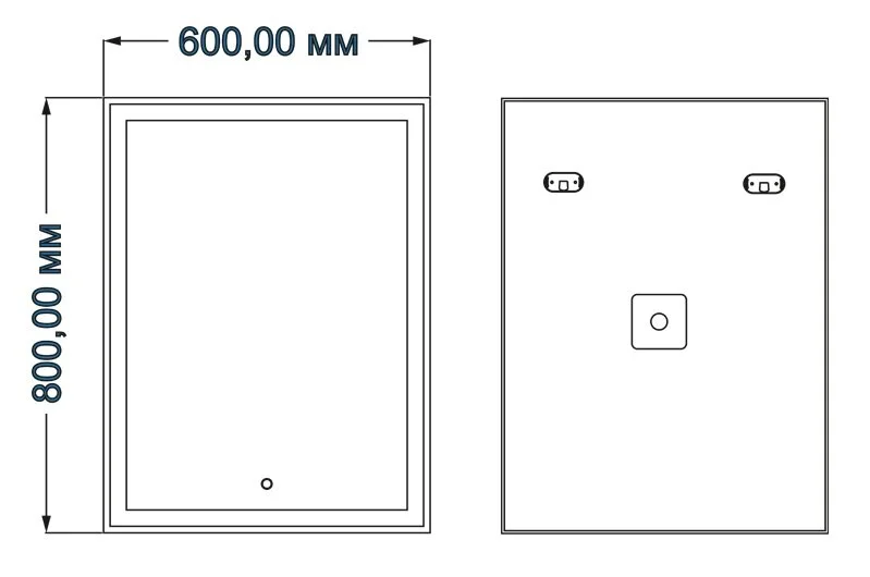 Зеркало Azario Minio CS00066631 белый