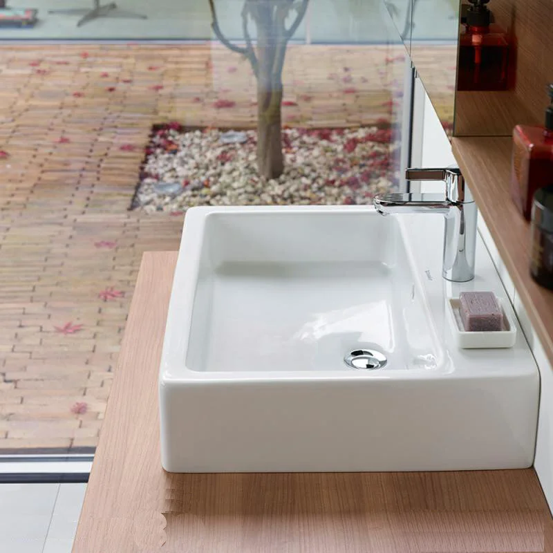 Раковина накладная Duravit Vero 454800000 белый