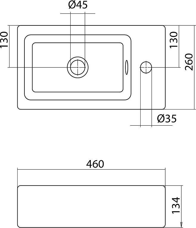 Тумба с раковиной Aquaton Эклипс М 1A1728K1EK49L, белый/эбони светлый