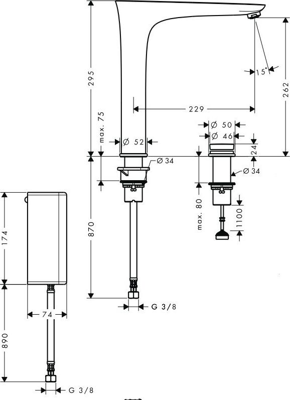 Смеситель для кухни хром Hansgrohe PuraVida 15805000