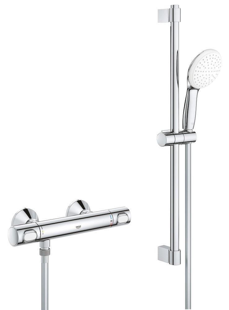 Термостат для душа Grohe Grohtherm 34796001 с душевым гарнитуром, хром