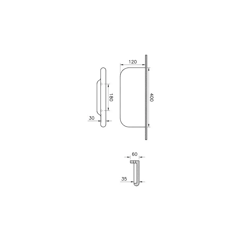 Полка VitrA Liguid 7307B403-0155 белый