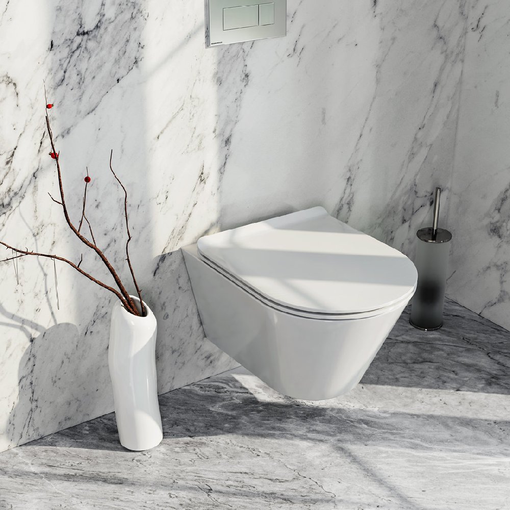 Унитаз Kerama Marazzi Plaza Modern PLMR.wc.02 без сиденья, белый