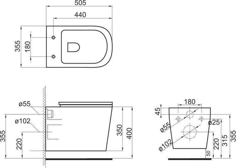 Подвесной унитаз BelBagno Veneto BB132CHR