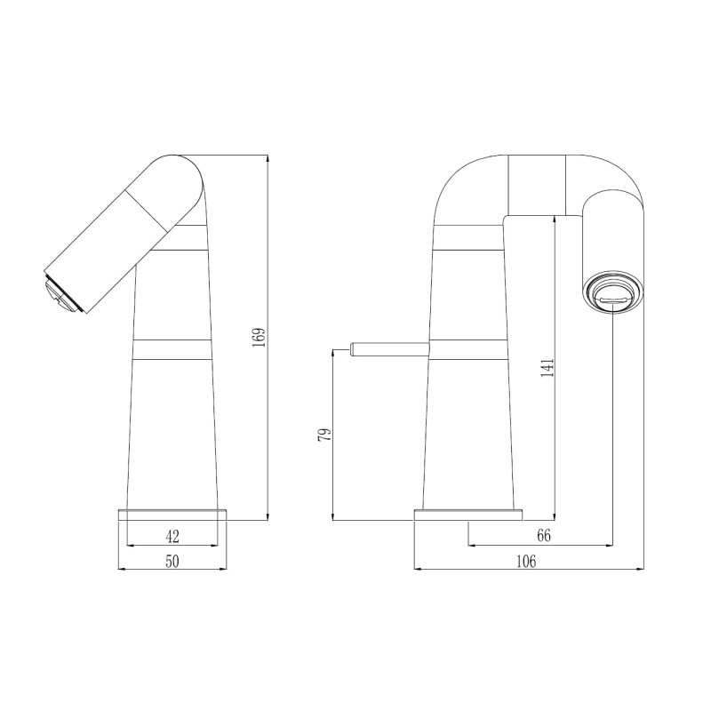 Смеситель для раковины Haiba HB10813 хром