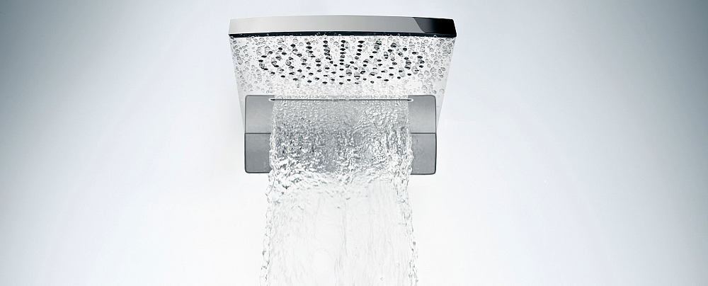 Верхний душ Hansgrohe Raindance Rainfall 180 AIR 2jet 28433400 хром/белый