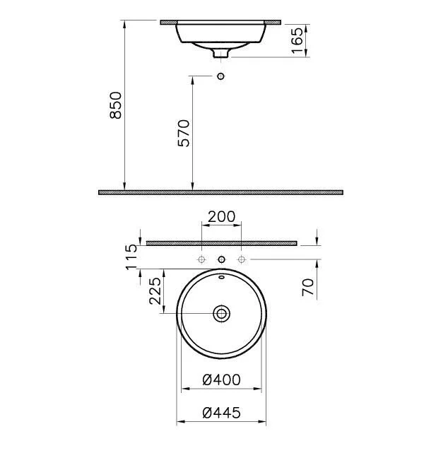 Раковина VitrA 5940B403-1082 белый