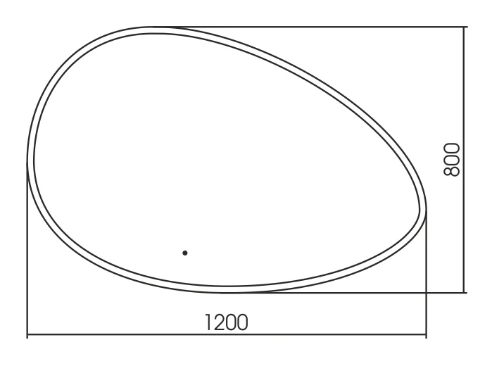 Зеркало Azario Omega LED-00002557 белый