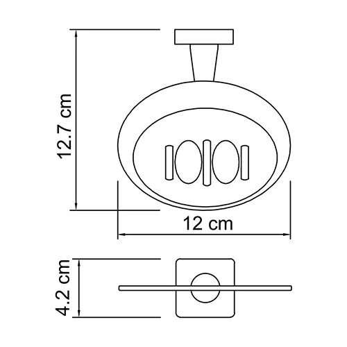 Мыльница WasserKRAFT Lippe К-6500 K-6569 хром