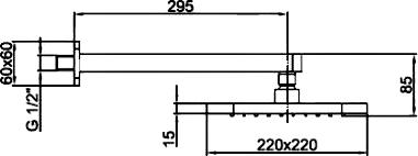 Верхний душ Webert Comfort AC0843015 pvc