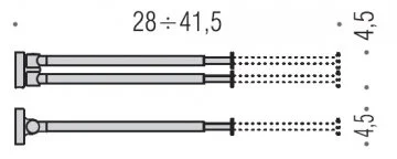 Полотенцедержатель Colombo Plus W4914 хром