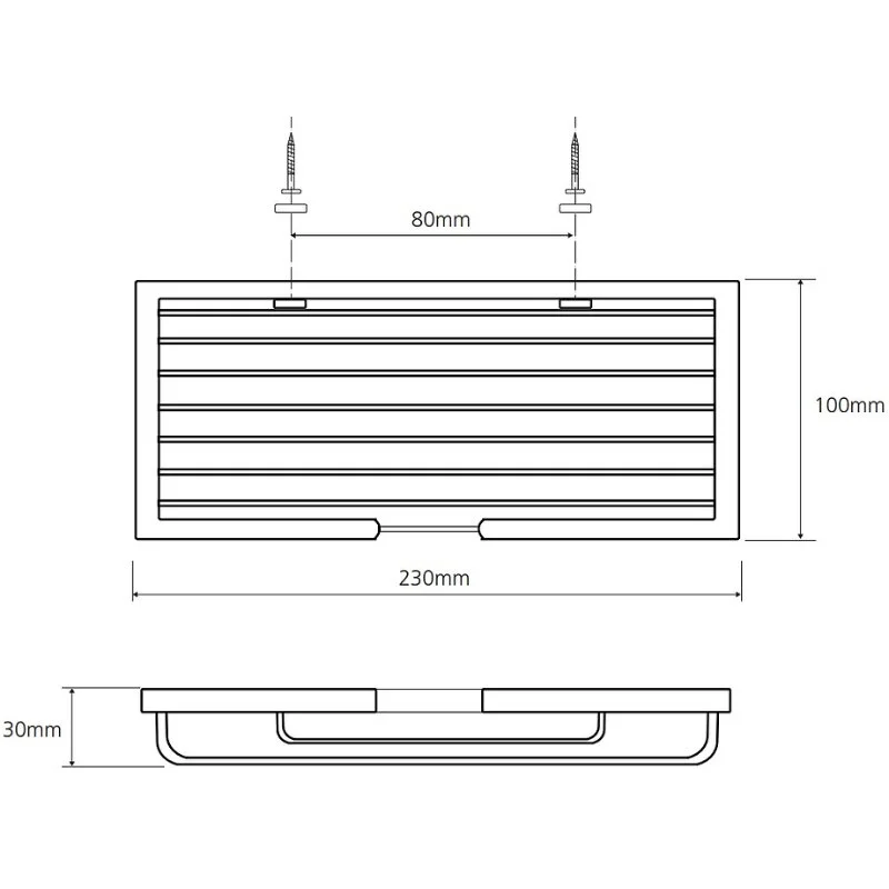 Полка Bemeta Cytro 102308070 черный