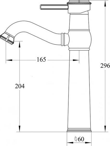 Смеситель Zorg Antic A 312U-BR для раковины