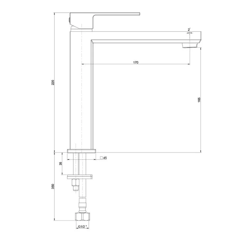 Смеситель для раковины Paini Grazia 21PZ205M черный