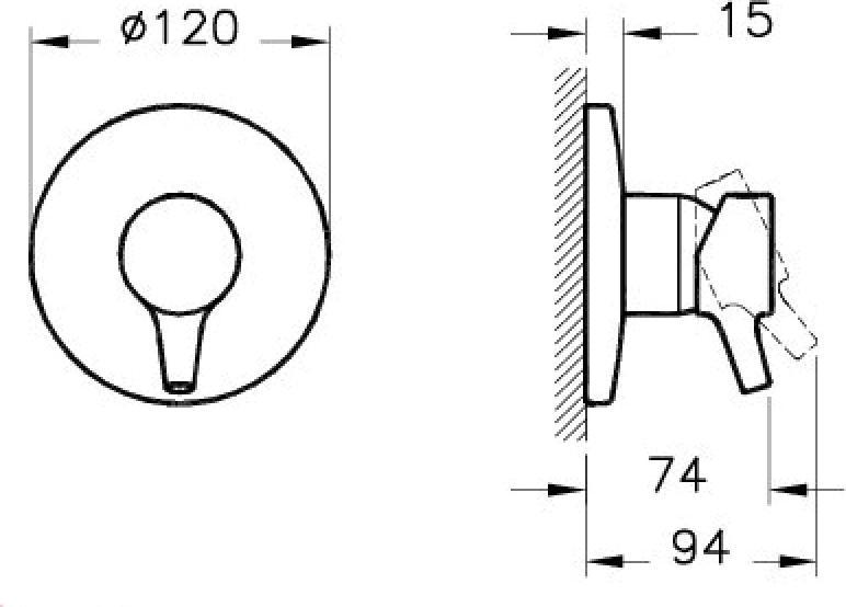 Смеситель для душа Vitra Nest Trendy A42229EXP