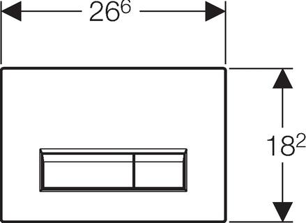 Кнопка смыва Geberit Sigma 40 115.600.KR.1 со встроенной системой удаления запахов, черный