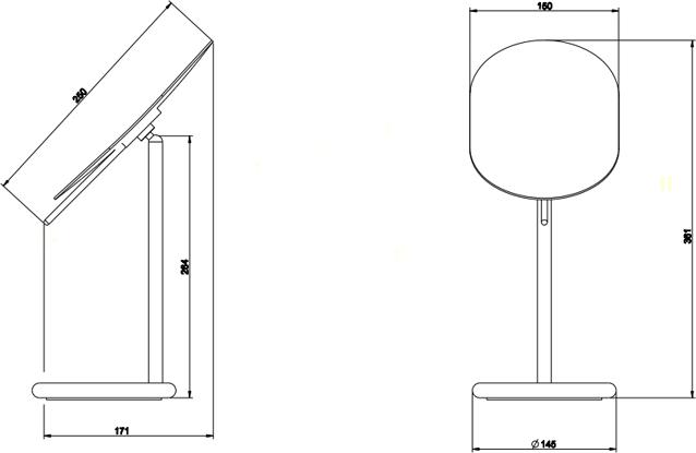 Косметическое зеркало Gessi Goccia 38188#079, белый