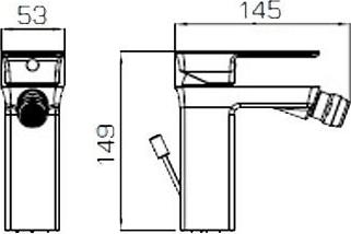 Смеситель для биде Bravat Phillis F356101C, хром