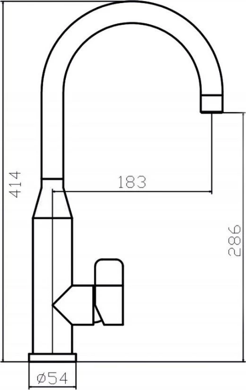 Смеситель для раковины Zorg Inox ZR-1091A CLOW INOX, хром