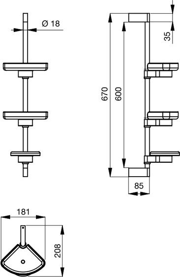 Стойка Ideal Standard Connect