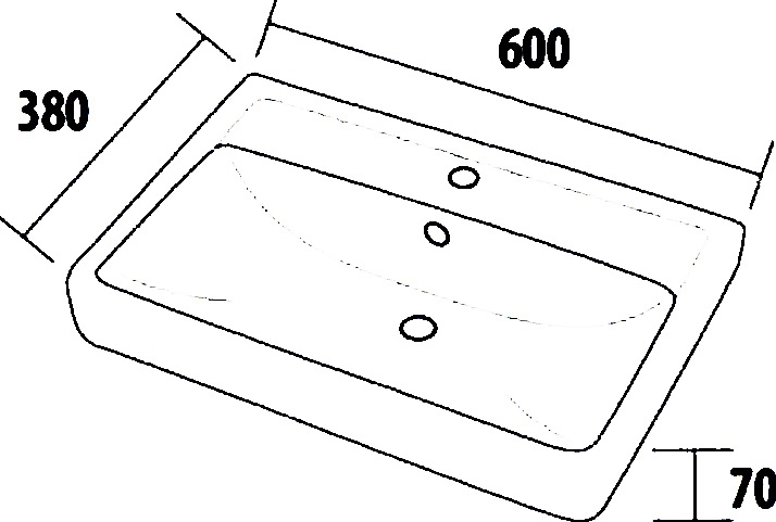 Тумба с раковиной Dreja.eco Mini 60