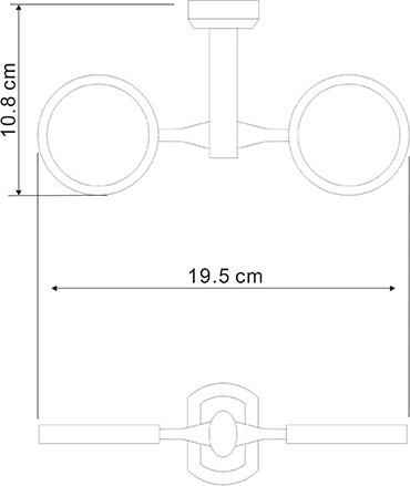 Держатель двойной WasserKRAFT Oder C174, хром