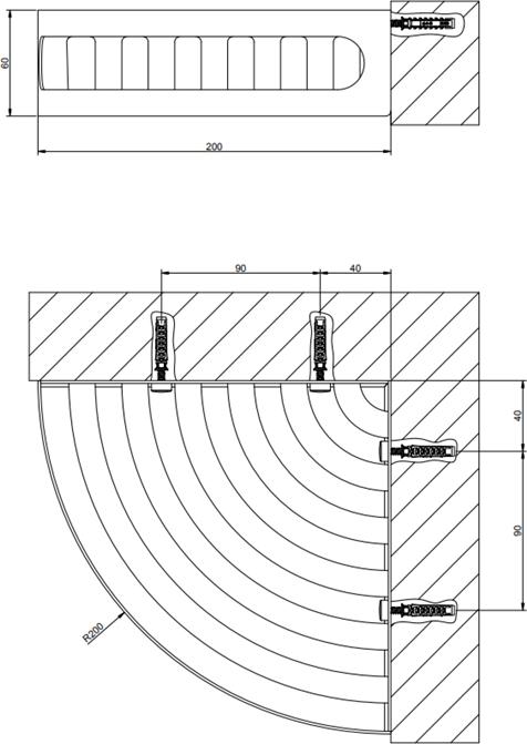 Полка угловая Gessi Rilievo 59561#031, хром