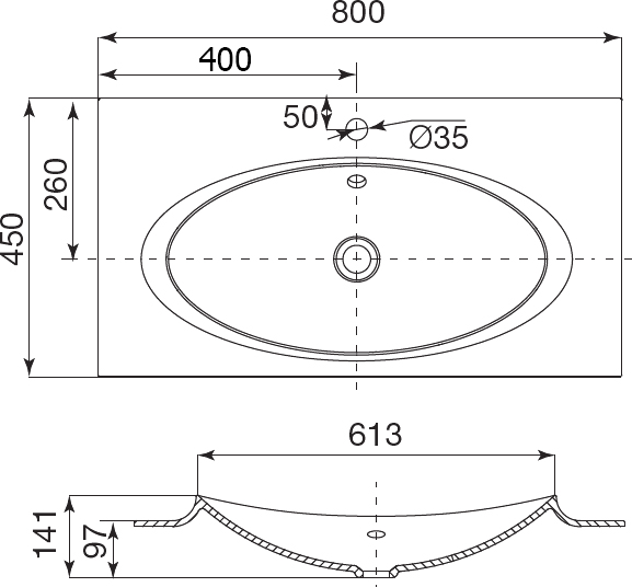 Мебельная раковина Roca Laks 80 3270G4000