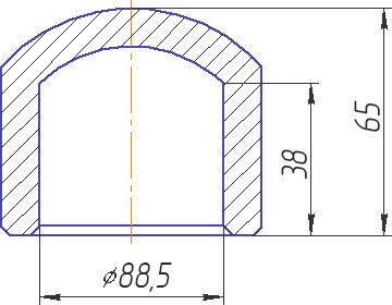 Заглушка Kalde 3292-ste-900000 90