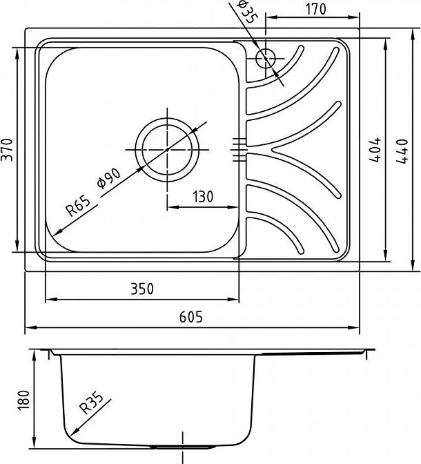 Комплект кухонная мойка Iddis Arro ARR60SLi77 хром + смеситель Iddis Edifice EDISB00i05