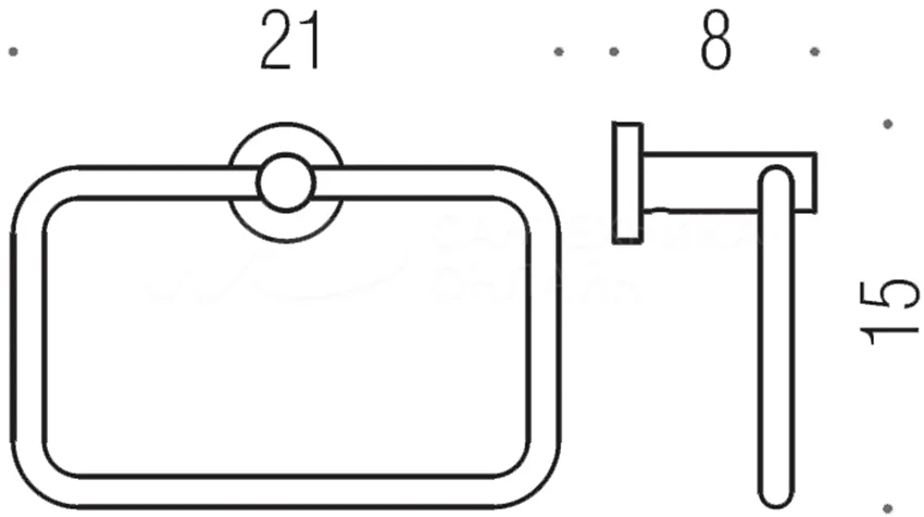 Полотенцедержатель Colombo Design Plus W4931.NM, черный