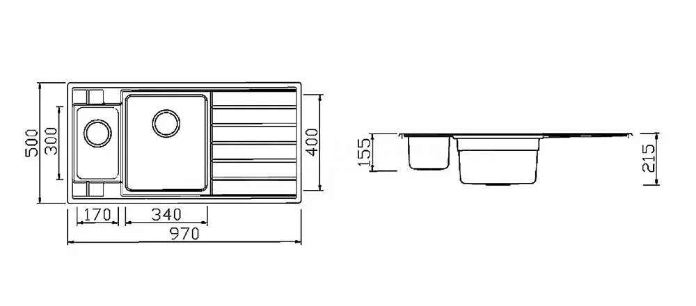 Кухонная мойка Seaman Eco Roma SMR-9750B2 серый