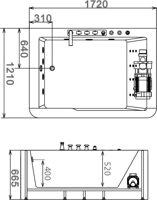 Акриловая ванна Gemy G9226 B