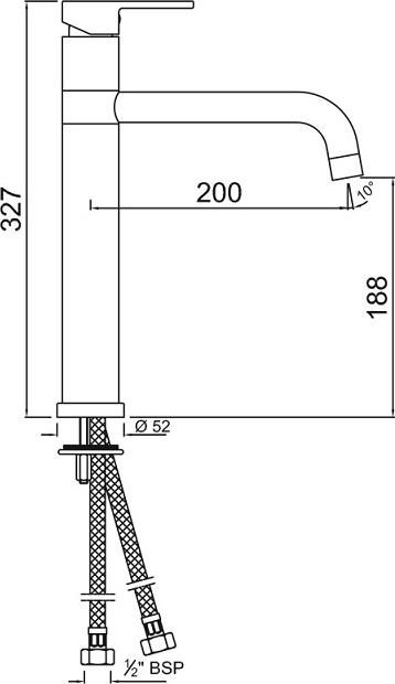 Смеситель для раковины Jaquar Fusion FUS-CHR-29009B, хром