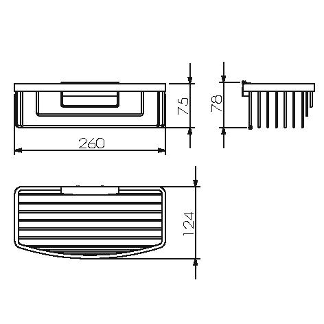 Мыльница Langberger Black edition 72360T-BPC черный