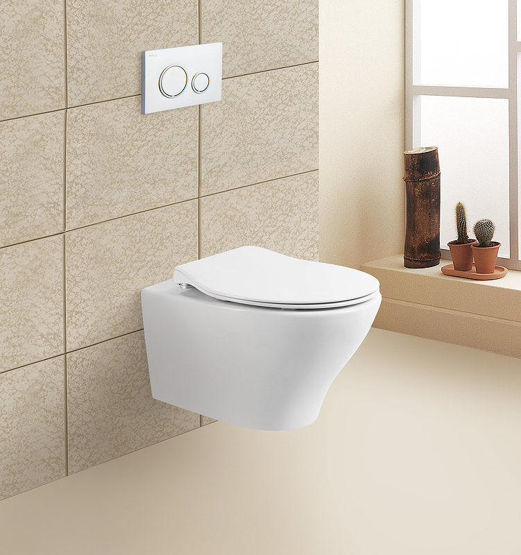 Унитаз подвесной BelBagno Acqua BB340CHR/BB2020SC с сиденьем микролифт, белый