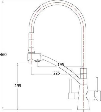 Смеситель Zorg Sanitary ZR 338-3 YF для кухонной мойки