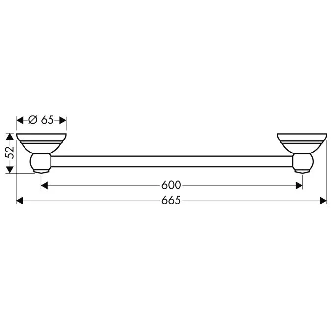 Полотенцедержатель Axor Carlton 41406090 золото;хром