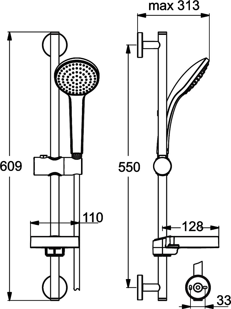 Душевой гарнитур Ideal Standard IdealRain B9412AA