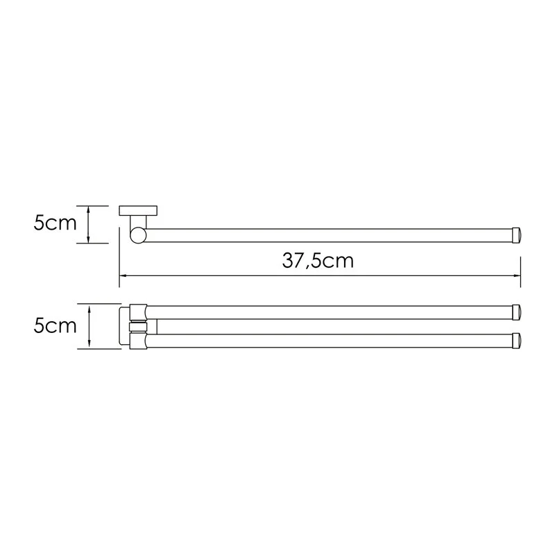 Полотенцедержатель WasserKRAFT Rhin K-8700 K-8731 хром