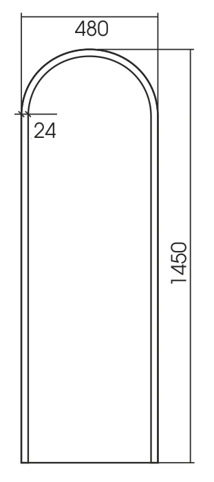 Зеркало Azario Арракис LED-00002500 белый