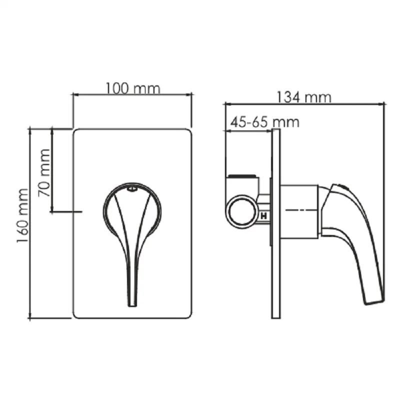 Душ гигиенический WasserKRAFT Sauer 7100 А71097 золото