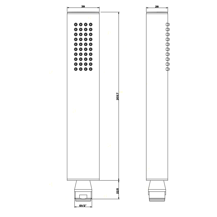 Ручной душ Gessi Ovale 23154#031, хром