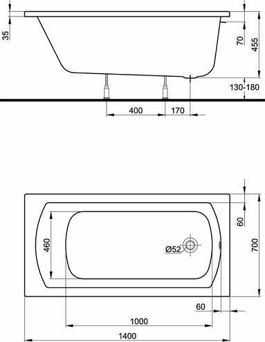 Акриловая ванна KOLO Perfect XWP1040000