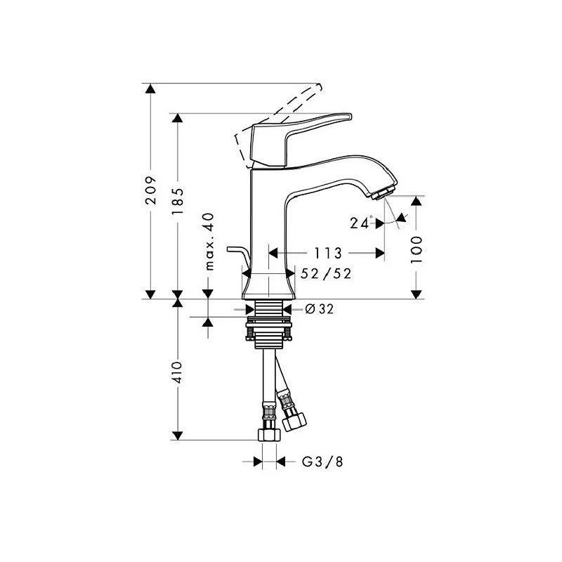 Смеситель для ванны с душем Hansgrohe 31478000/31075000 хром