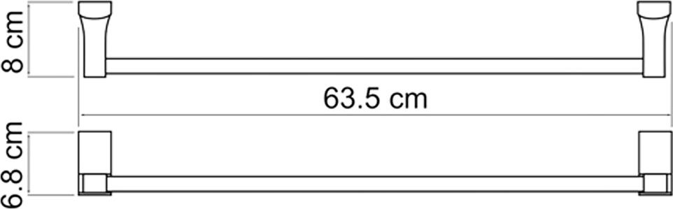 Держатель полотенец Wasserkraft Exter 5230