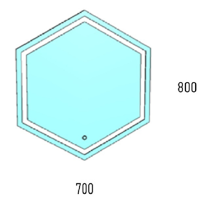 Зеркало Corozo Теор 70 SD-00000922 с подсветкой с сенсорным выключателем