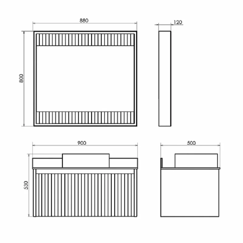 Зеркало Comforty Марсель 00-00013685 белый